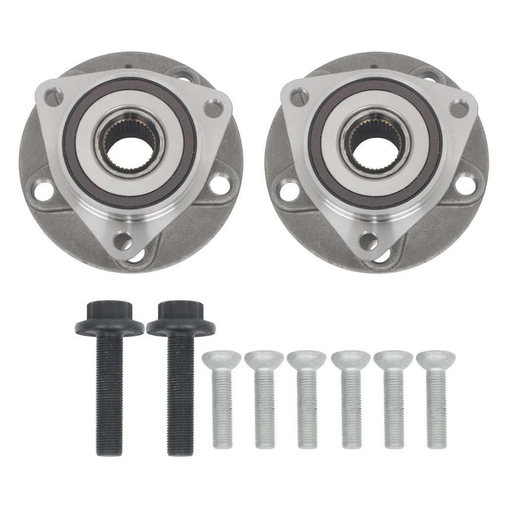 Set of 2 Front Wheel Hub Bearing Assembly for VW Tiguan Jetta Golf (2009–2021)