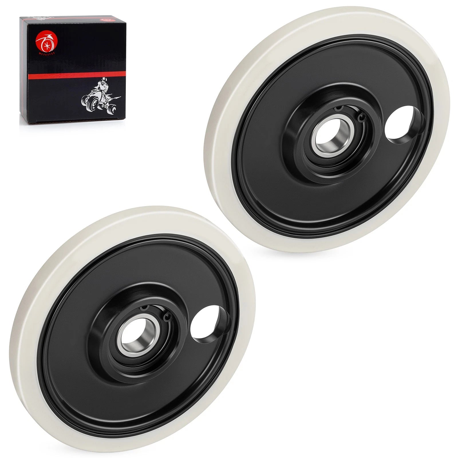 Set of 2 Plain Wheel Assembly for Polaris Indy 600 800 850 (2019)