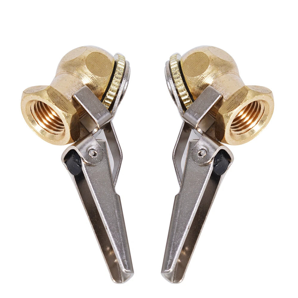 2 PC Brass Lock On Tire Inflator for Air Hose Attachment