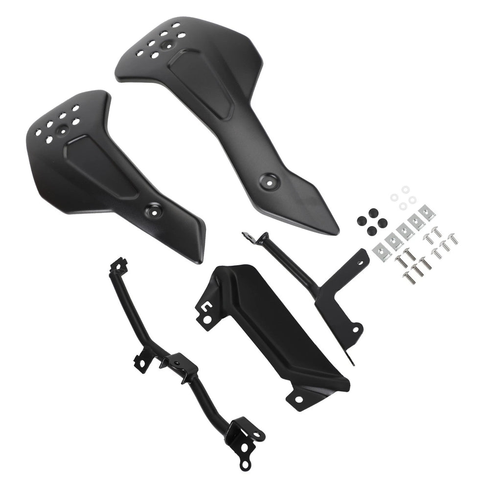 Lower Engine Belly Protection Plates for Trident 660 (2021) - Black