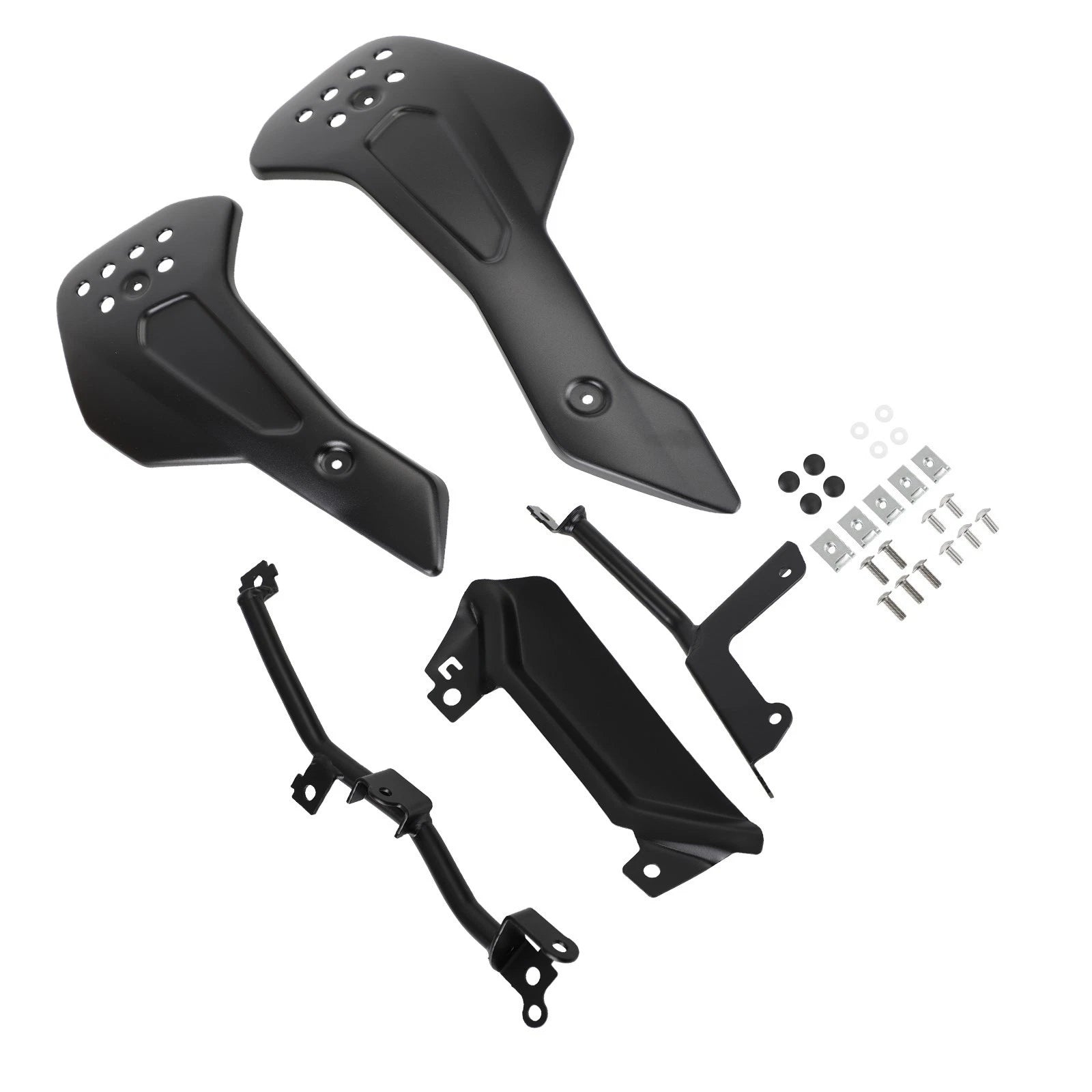 Lower Engine Belly Protection Plates for Trident 660 (2021) - Black