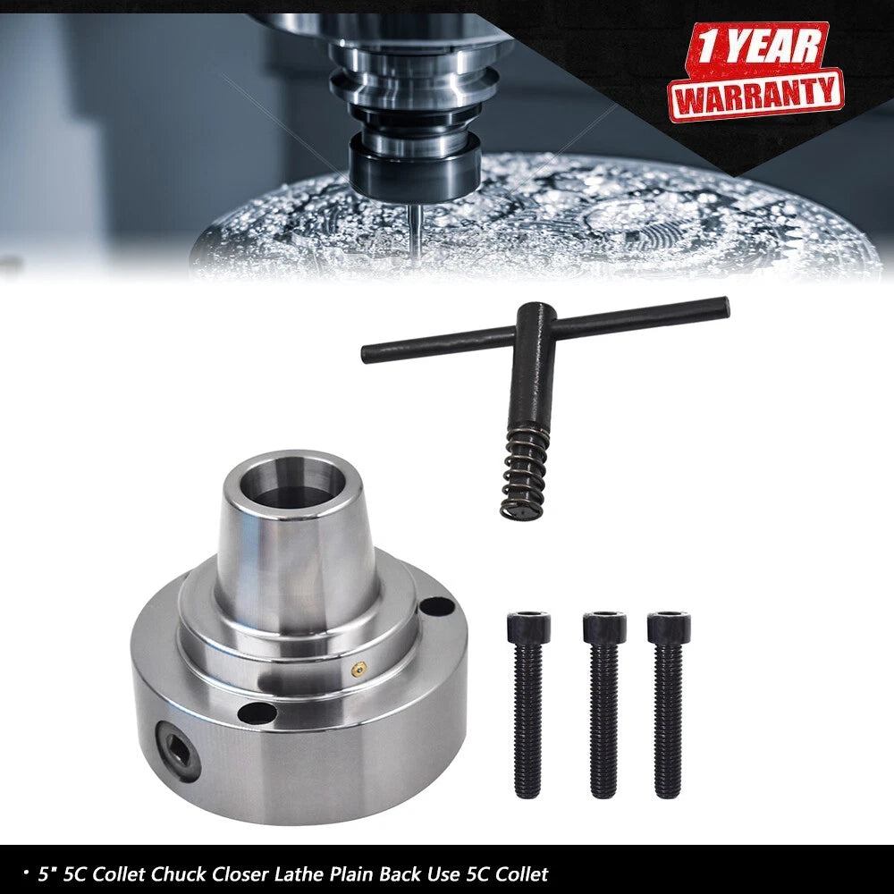 5" Collet Chuck for Lathe (Plain Back)