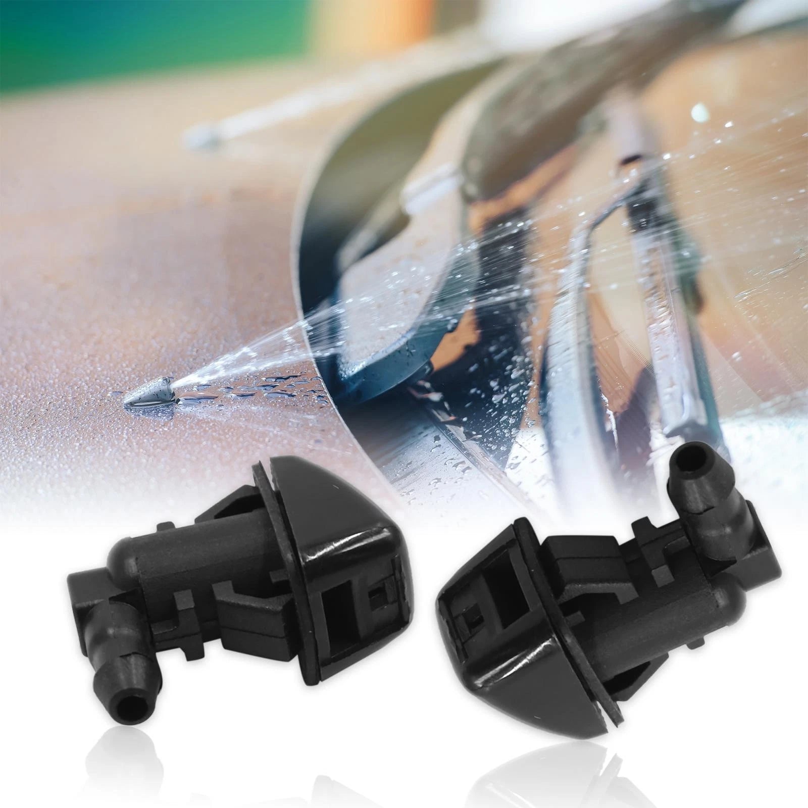 2X Front Windshield Wiper Nozzles 7C3Z-17603-A for Ford F150 F250 F350 (2004–2023)