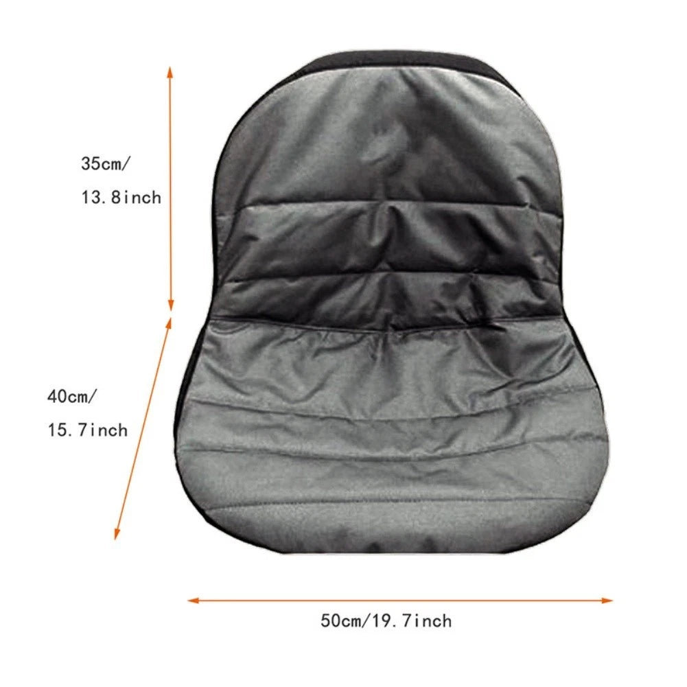 Lawn Mower Seat Cover with Pockets and Elastic Fit for Outdoor Use