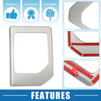 Gear Shift Frame Trim Sticker Panel Cover for Toyota Tundra (2014–2021) Silver Tone