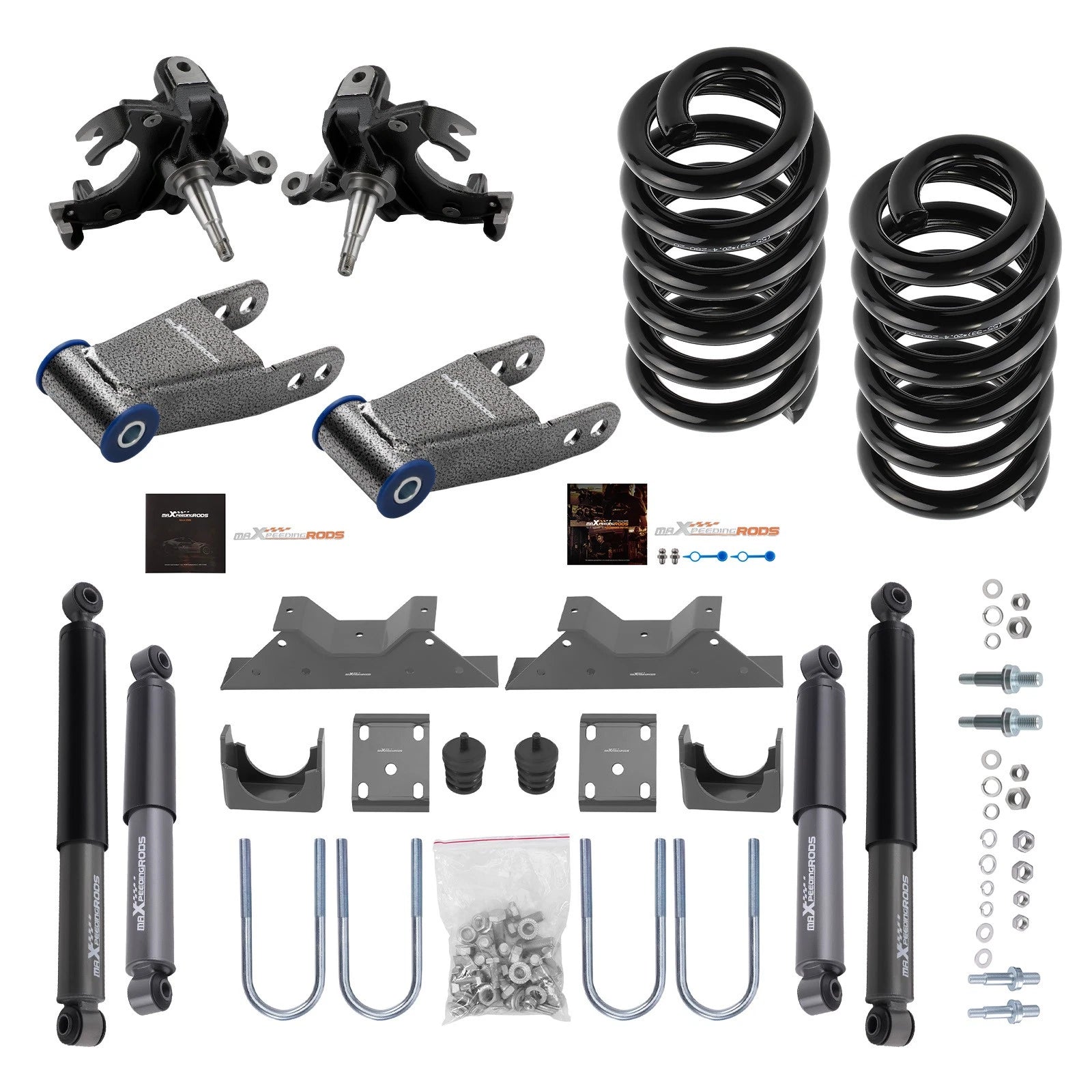 Lowering Shock Kit for Chevy C10 GMC C15 2WD (1973–1987) 1.25" Rotor