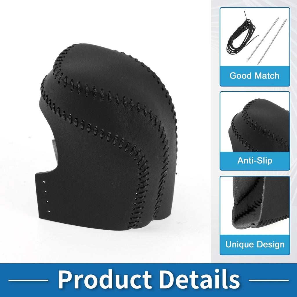 1 Pc Gear Shift Knob Cover for Toyota Camry (2018–2024) Black Faux Leather