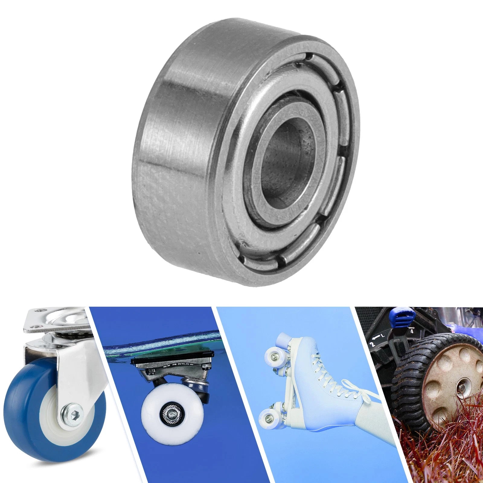 S623ZZ Deep Groove Ball Bearing for Scooter Skateboard Wheel (3x10x4mm)