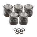 Set of 5 Engine Oil Filters & 5 Drain Plug Gaskets for Toyota Scion Lexus