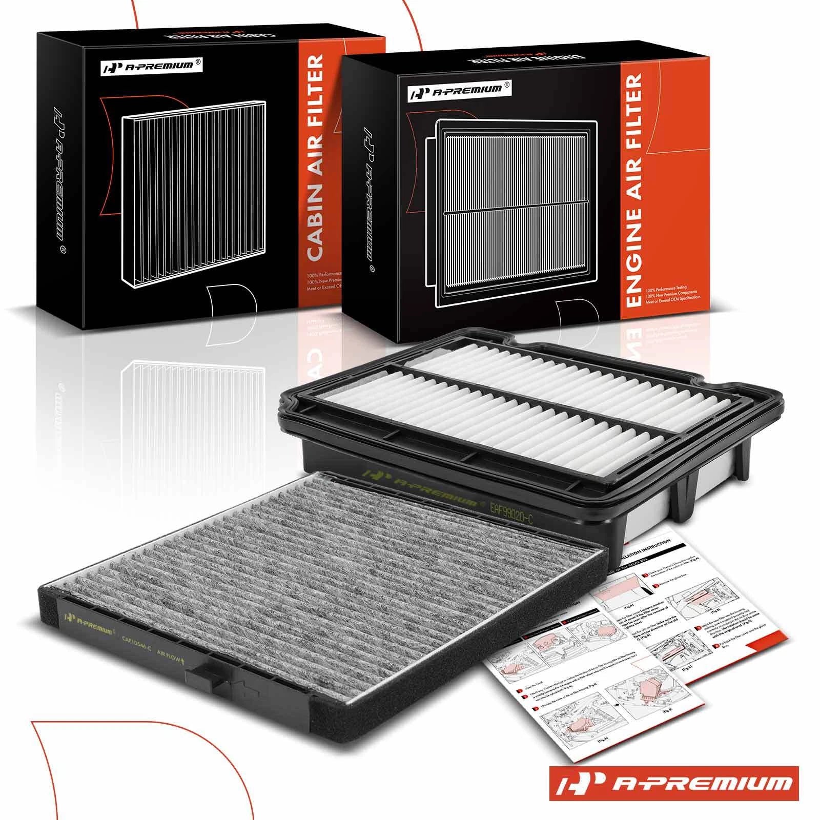 Engine & Activated Carbon Cabin Air Filter for Pontiac G3 Wave Chevy (2006–2011)