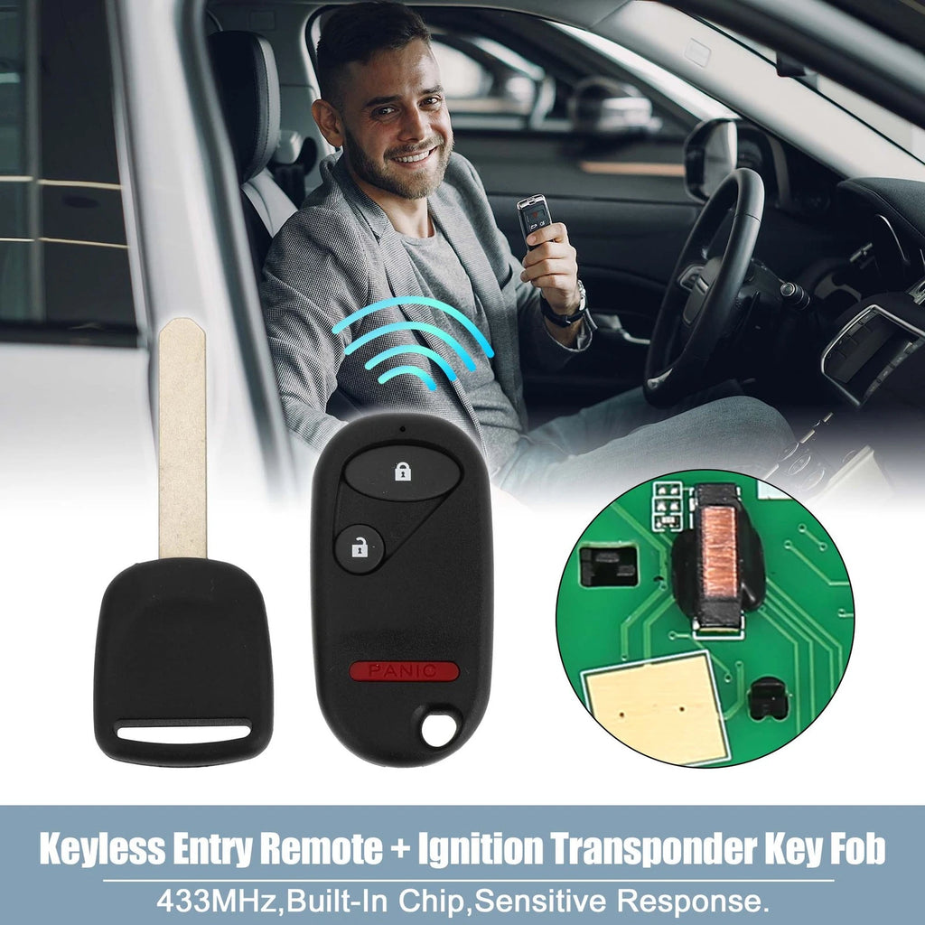 Keyless Entry Remote Ignition Transponder Key Fob for Honda Pilot Civic (2003–2021)