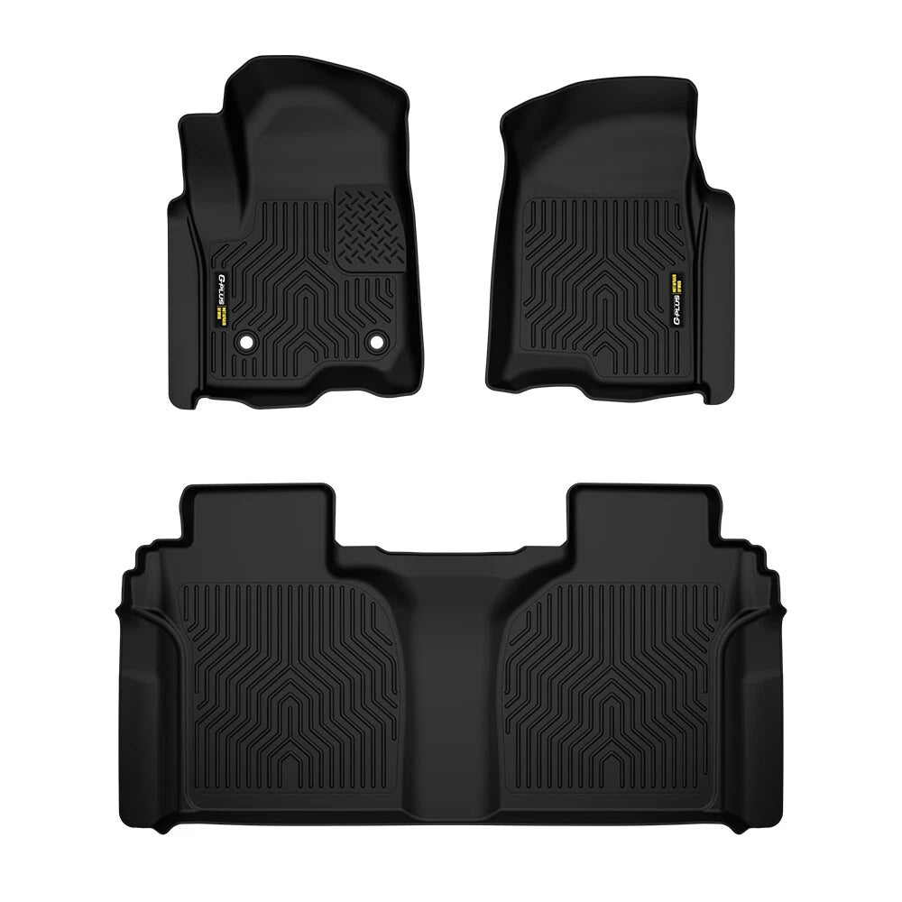 TPE Floor Mats for Silverado Sierra 1500 2500 3500 Crew Cab (2019–2026)