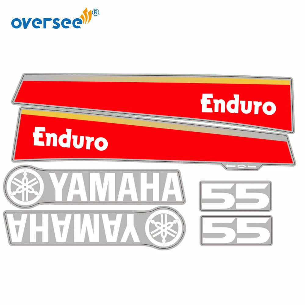 Sticker Kit for Yamaha 55HP 2T Outboard (Anti-UV, Not Fade)