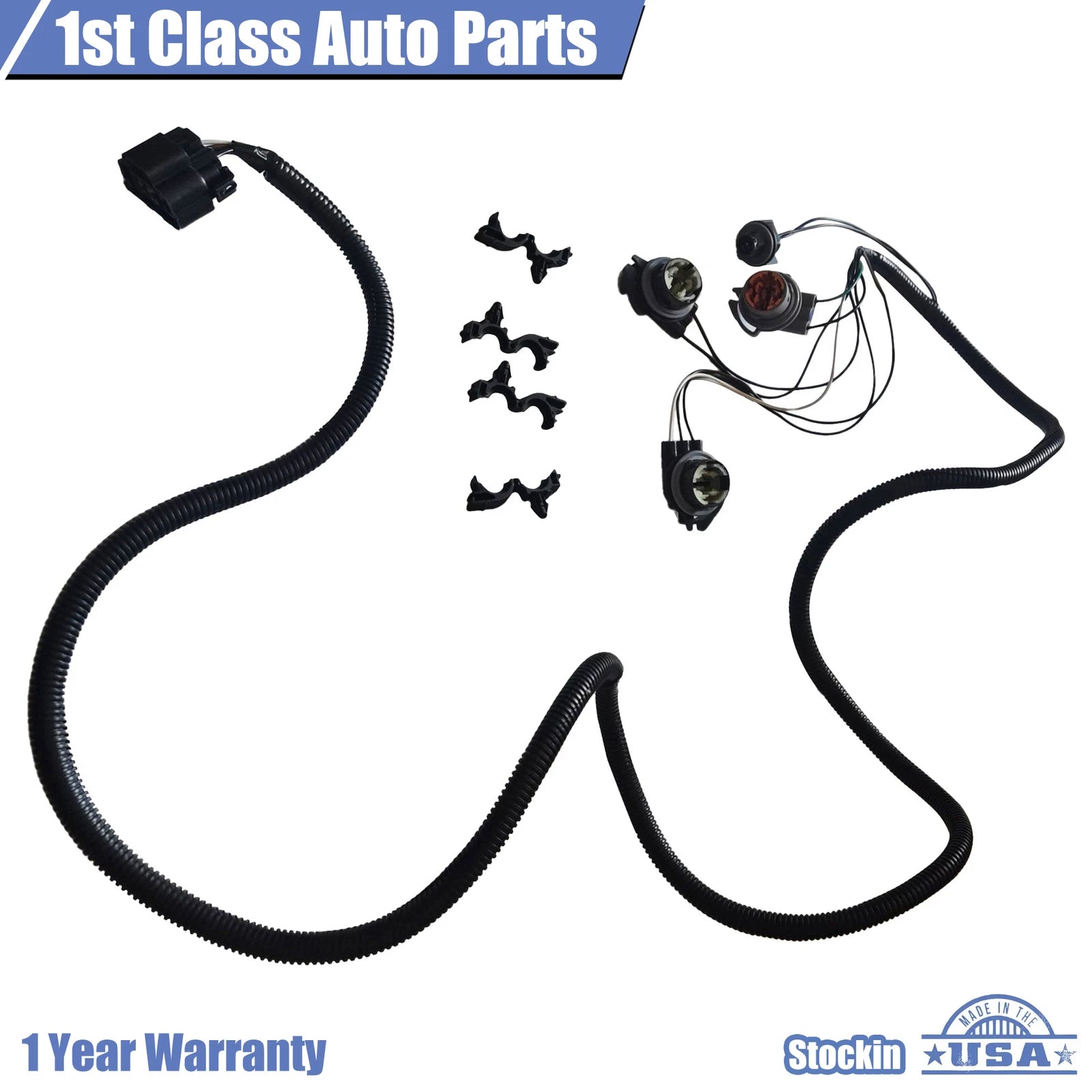 Tail Light Socket Wiring Harness for Chevy Silverado 1500 2500 3500 (2007-2013)