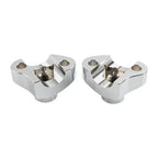 1" CNC Handlebar Risers w/Mount Screws Chrome for Harley Davidson