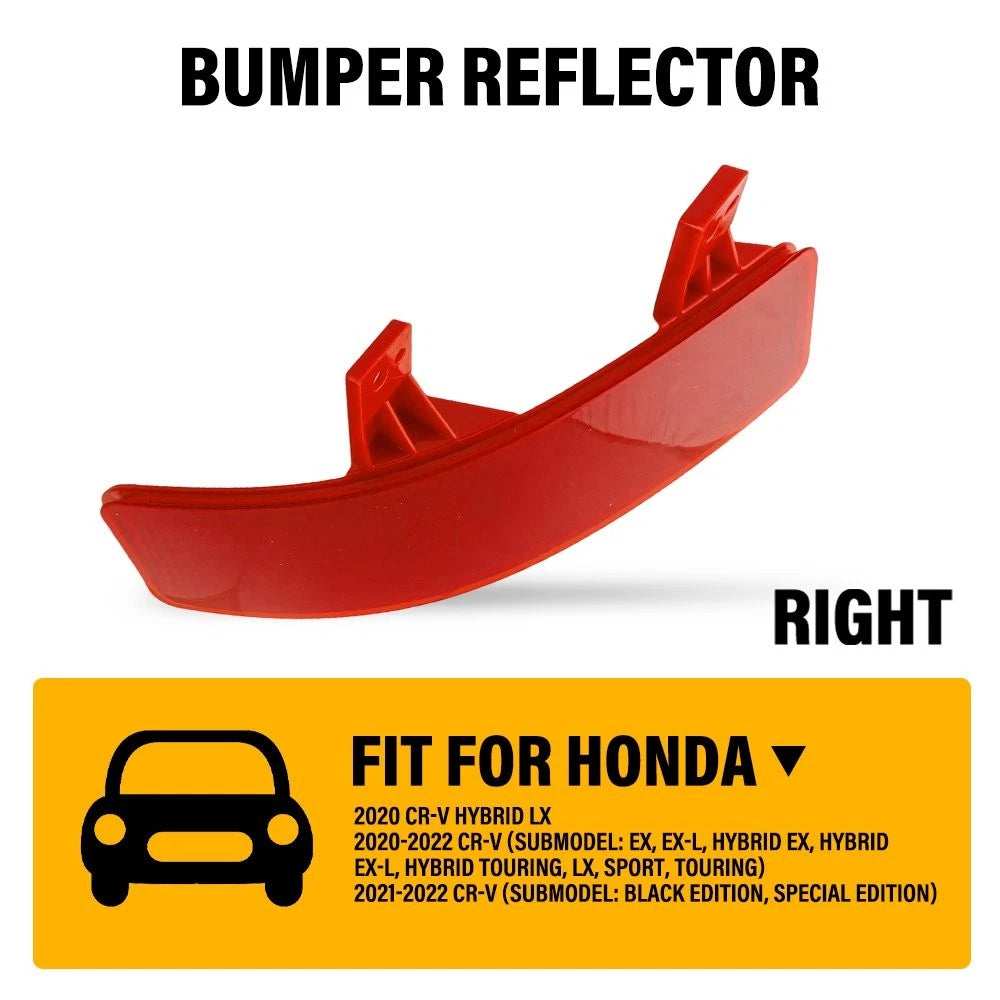 Passenger Right Side Rear Bumper Reflector for Honda CR-V (2020–2022)