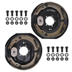 2x Electric Trailer Brakes Right & Left Backing Plate 12" X 2" 5200 to 7000lb