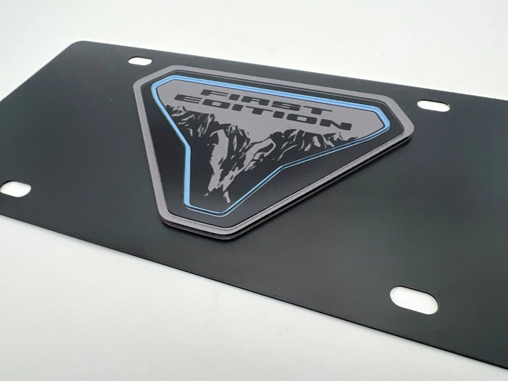License Plate Frame Front Mount with 3D Bronco Badge for Ford Bronco (2021–2024)