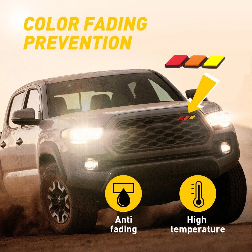 Tri-color Grille Emblem for Toyota Truck