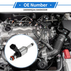 Fuel Injector No. 1660000Q2A for Nissan Qashqai 1.2 DIG-T (2013) 1 Pc Black