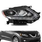 LED Headlight Assembly for Nissan Rogue (2014–2016) Right w/o Auto Control
