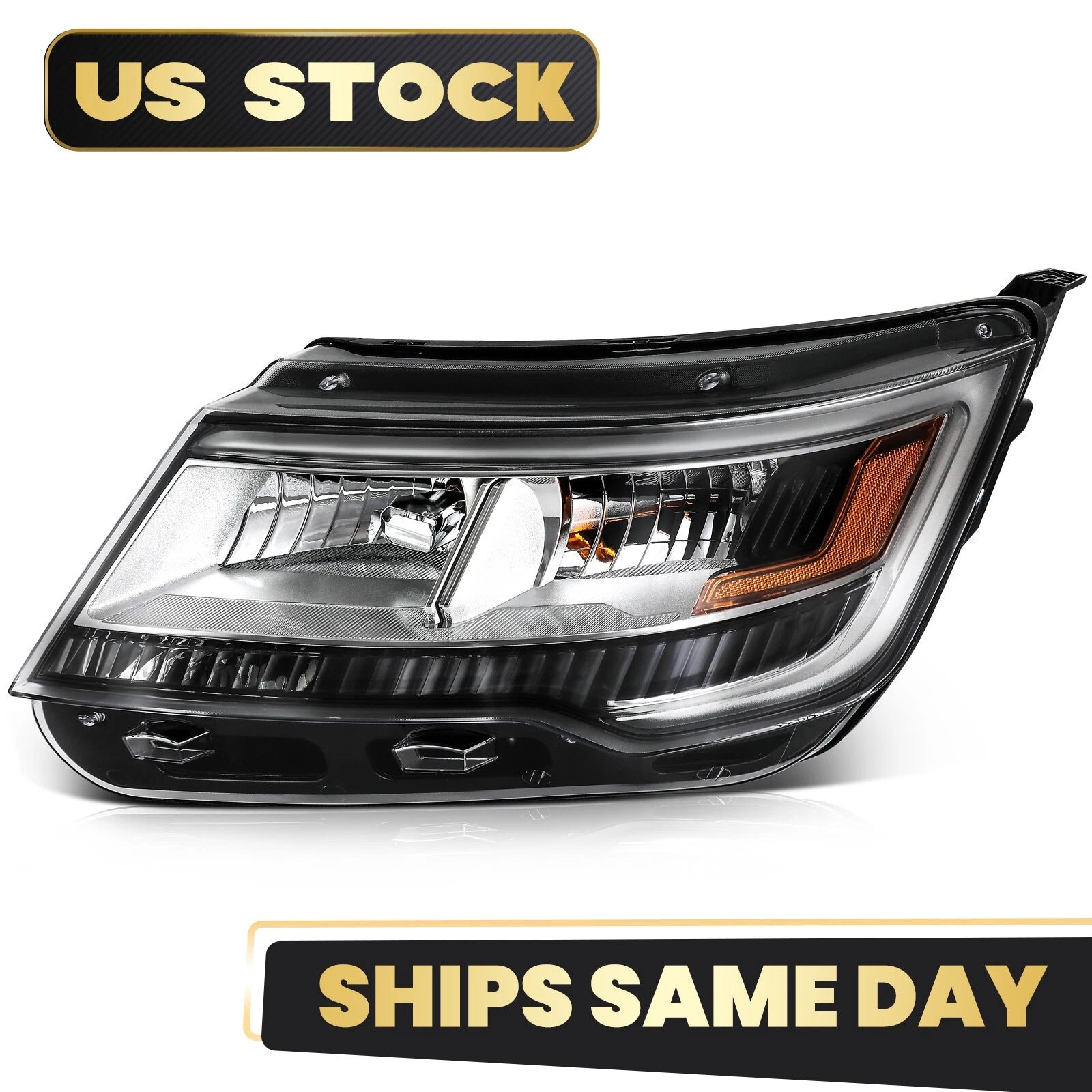 Halogen Headlight for Ford Explorer (2016–2018) Driver Left Side