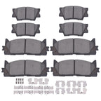 Set of 4 Ceramic Brake Pads for Toyota Avalon Camry Lexus ES350 (2007–2017)