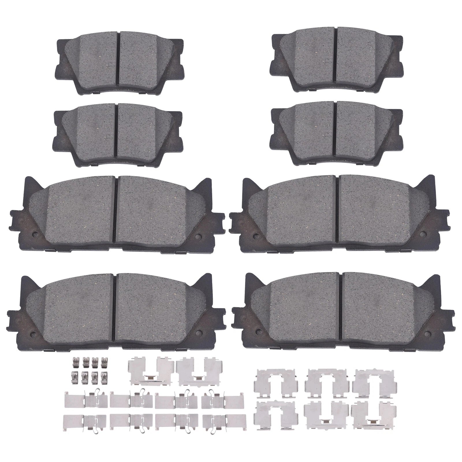 Set of 4 Ceramic Brake Pads for Toyota Avalon Camry Lexus ES350 (2007–2017)