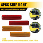 4Pcs LED Side Marker Light for Jeep Scrambler CJ8 (1981–1986) PY