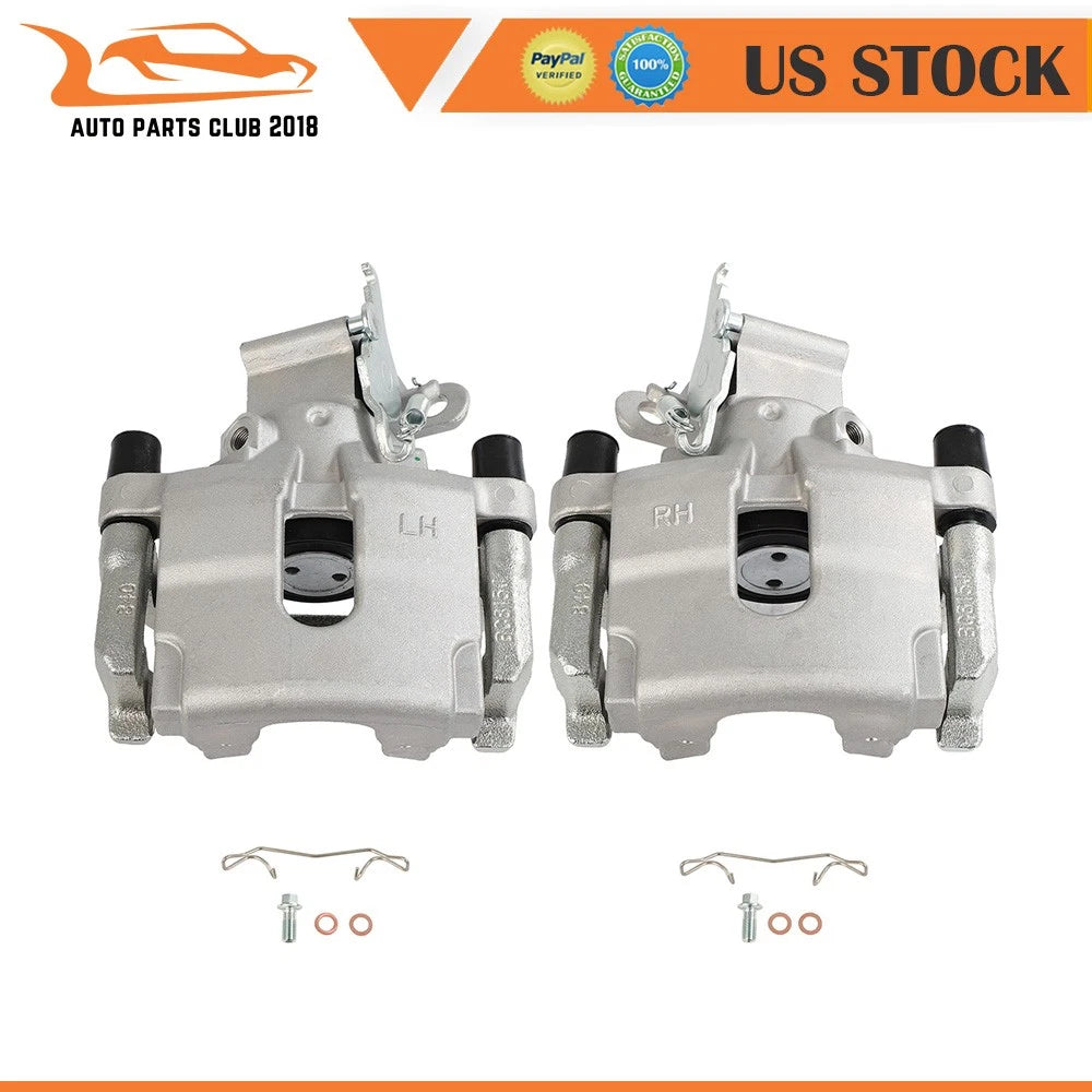 Set of 2 Rear Brake Calipers w/Bracket for Jaguar XKR S-Type (2005–2009)