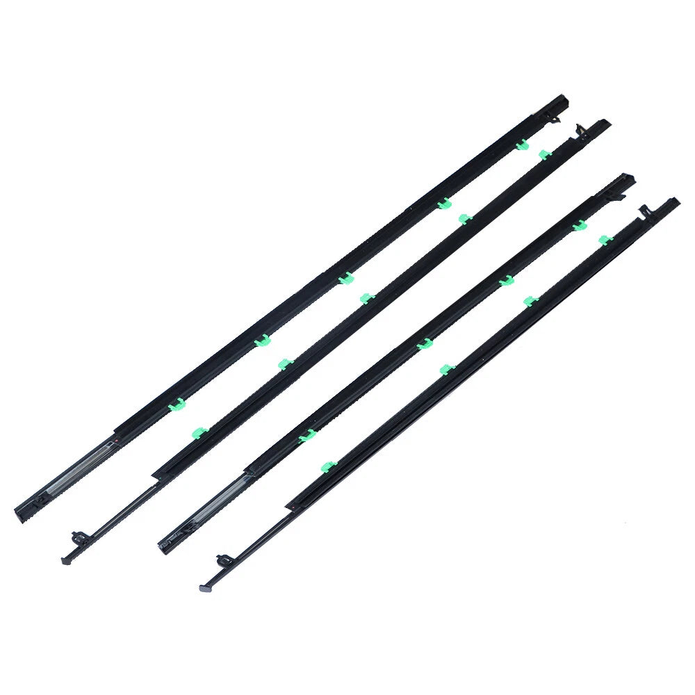 Set of 4 Chrome Window Moulding Trim Weatherstrips for Honda CR-V (2007–2011)