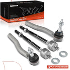Set of 4 Front Inner & Outer Tie Rod Ends for Ford Bronco (2021–2023)
