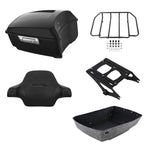 Matte Black Backrest Rack Mount for Harley Road Glide (2014–2026)