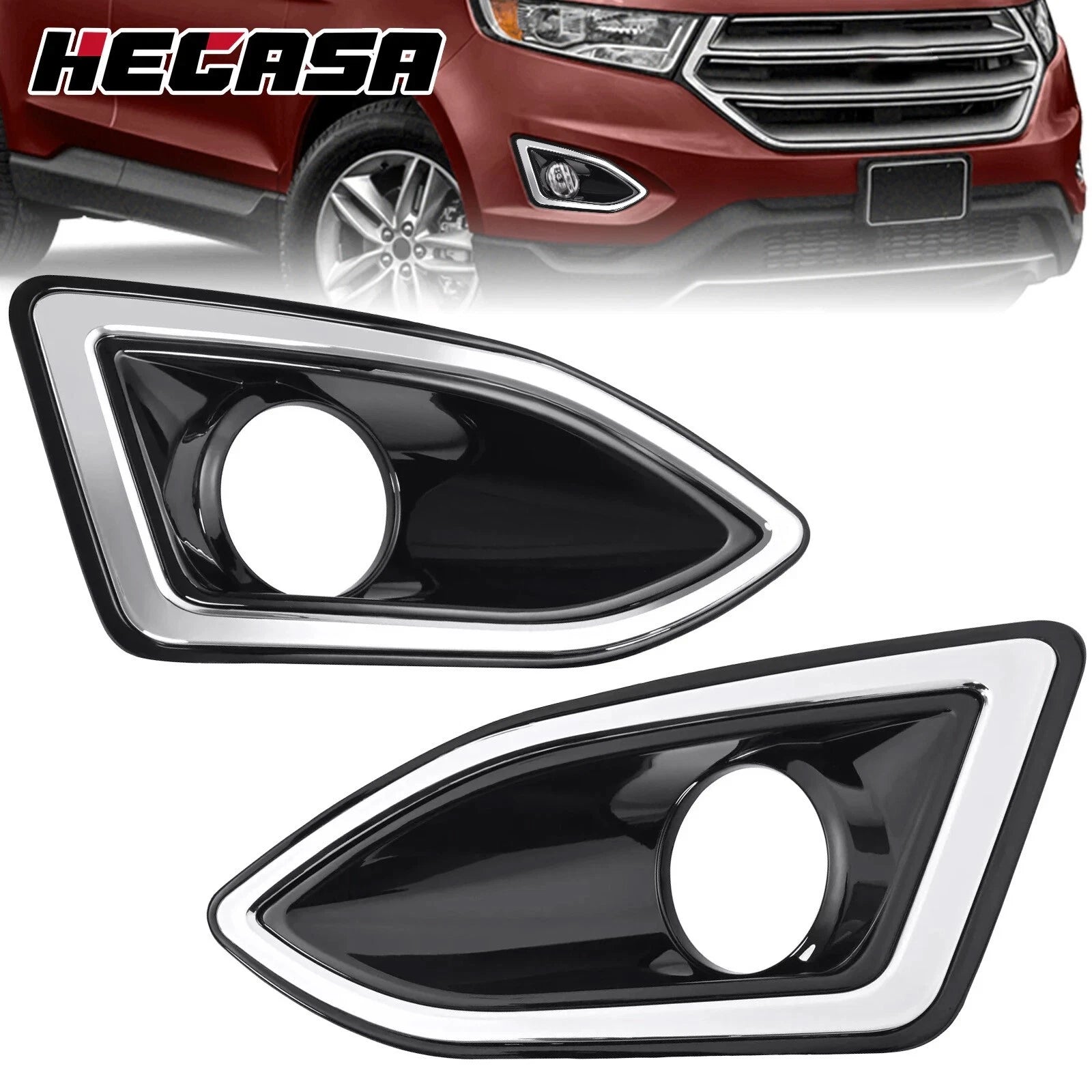 Fog Light Trim Bezels for Ford Edge (2015–2018)
