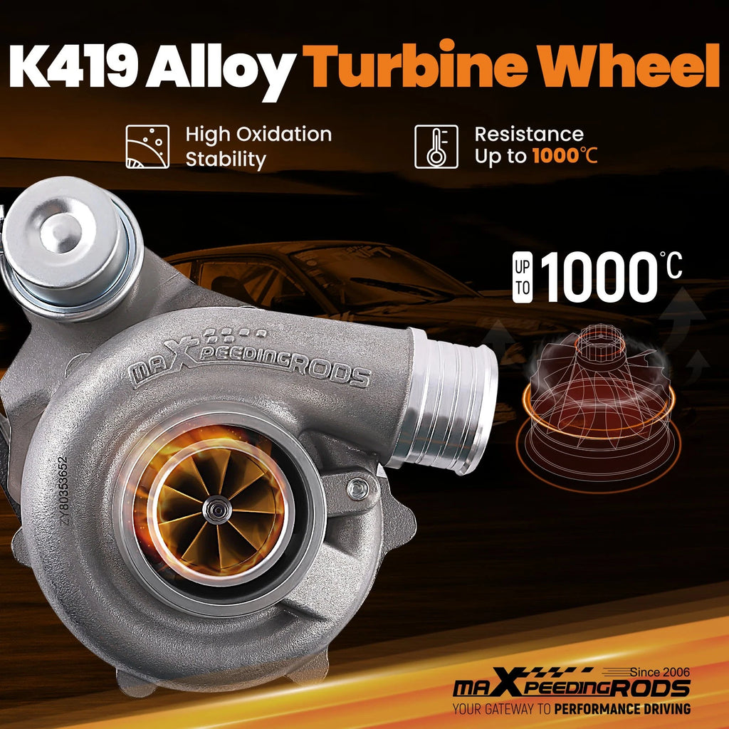 Billet Turbo Ball Bearing V-Band T25 Flange 0.49 A/R for Performance Vehicles