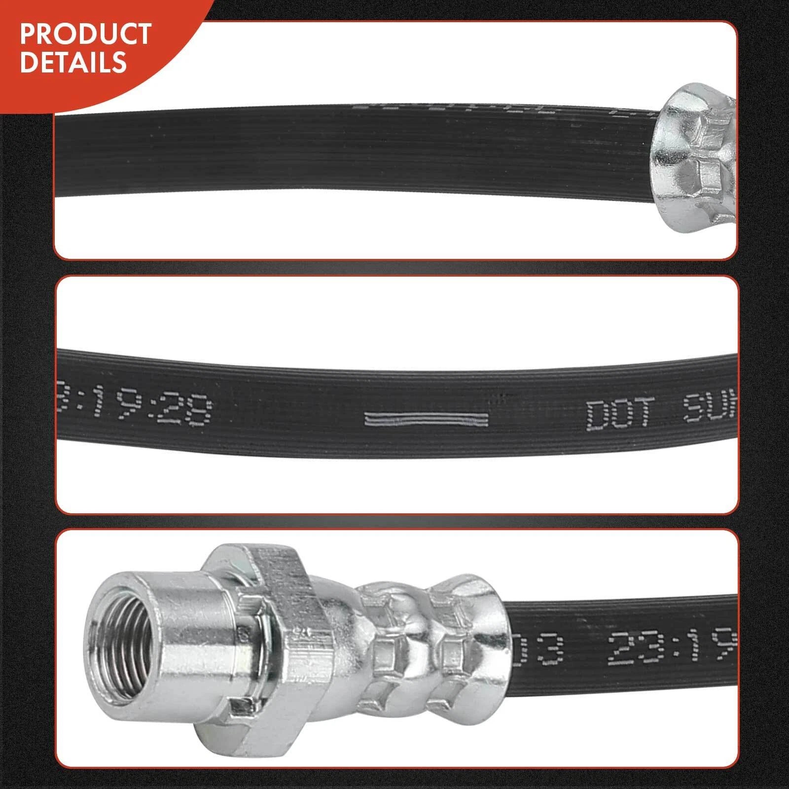 2X Rear Inner Brake Hydraulic Hose for BMW X5 X6 (2007–2017)