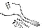 Dual Exhaust Muffler 2.5 inch for Nissan Titan (2004–2006) 2 Chamber Rolled Edge Tip