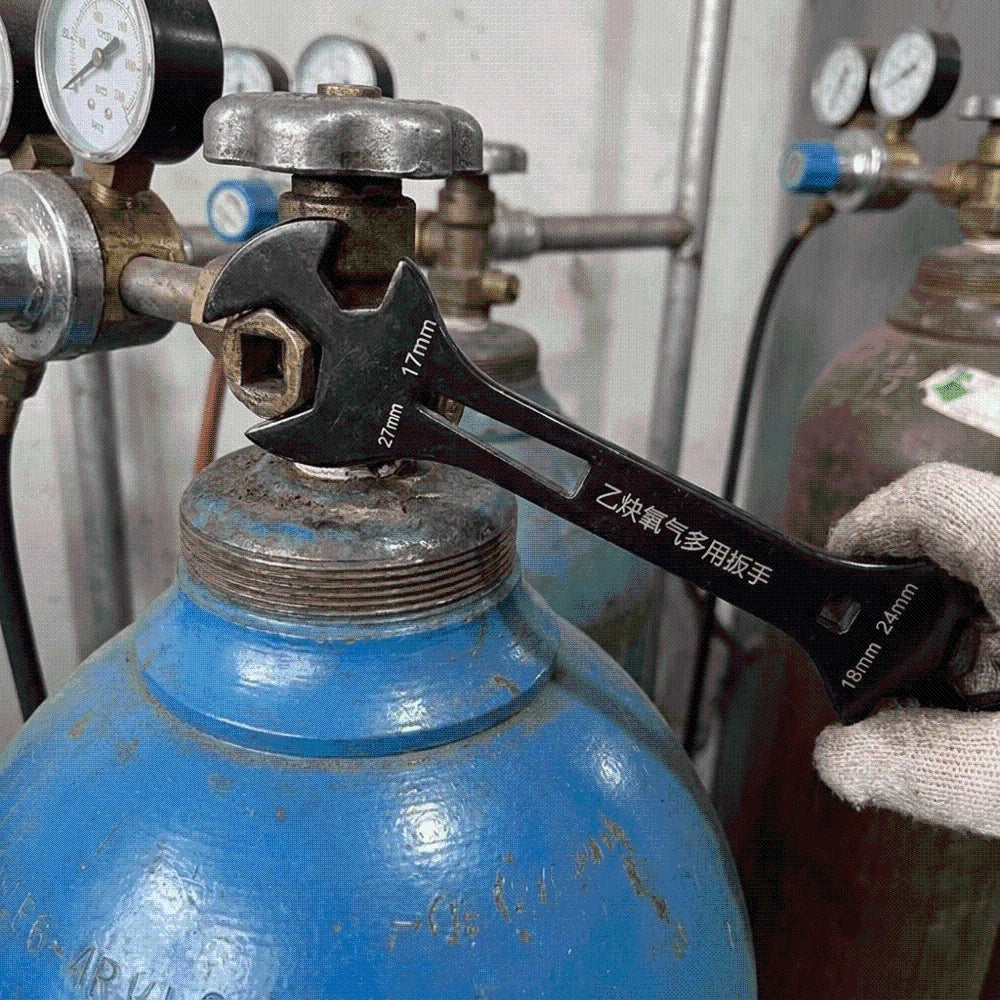 Gas Cylinder Wrench for HVAC Technicians (Heavy Duty)