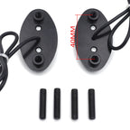 Black LED Signal Mirror Block Off Plate for Kawasaki Ninja ZX6R (2005–2008)