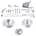 Water Pump Pulley & Bracket Kit for Small Block Chevy 283 327 350 400 (1967–1982)