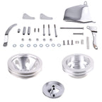 Water Pump Pulley & Bracket Kit for Small Block Chevy 283 327 350 400 (1967–1982)