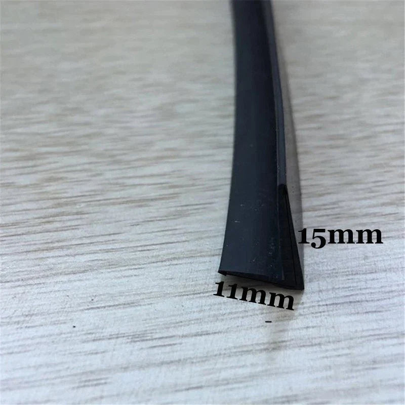 Black Rubber V-Shaped Seal Strip 4m for Car Side Casement