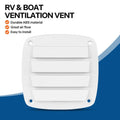Vent Cover for RV Boat Trailers (White Black)