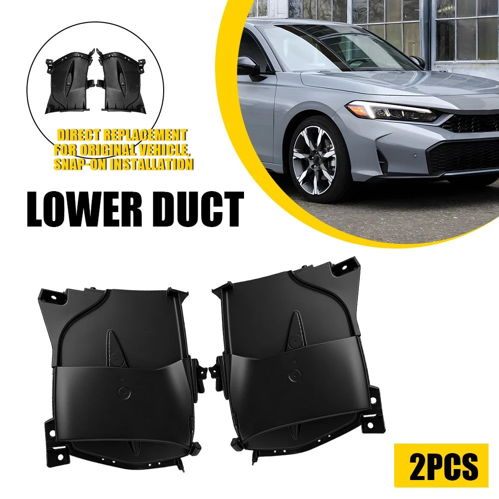 2pcs Front Bumper Cover Air Duct Lower for Honda Civic (2025–2026) 71335-T56-A50