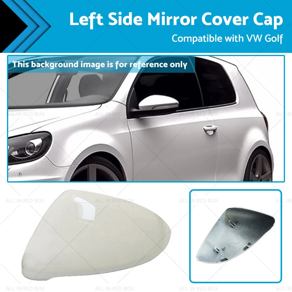 Left Mirror Cover Cap for VW Golf MK7 MK7.5 (2013–2023) Pure White LH