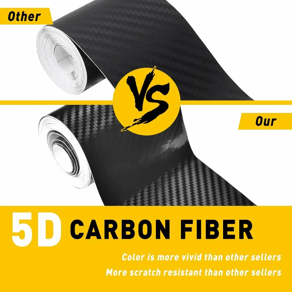 Carbon Fiber Door Sill Protector Strip for Universal Vehicles (YYYY–YYYY)