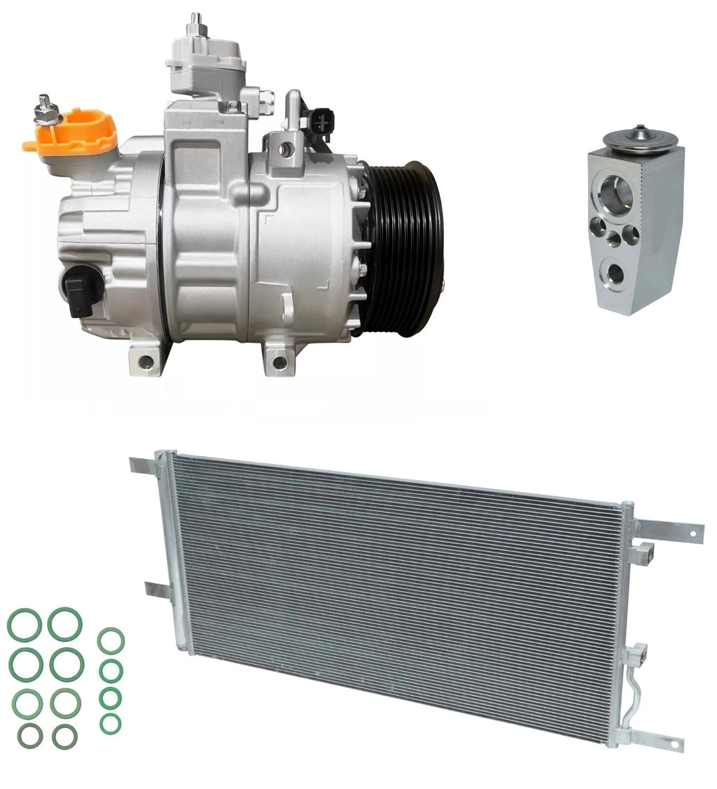 AC Compressor Kit With Condenser for Ford F-550 Super Duty (2022-2022)