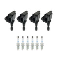 Set of 3 Ignition Coils & 6 NGK Iridium Spark Plugs for Santa Fe (2001–2006)