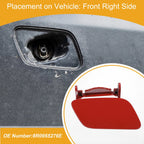 Front Right Washer Nozzle Cover Cap for Audi Q5 (2013–2017) Red