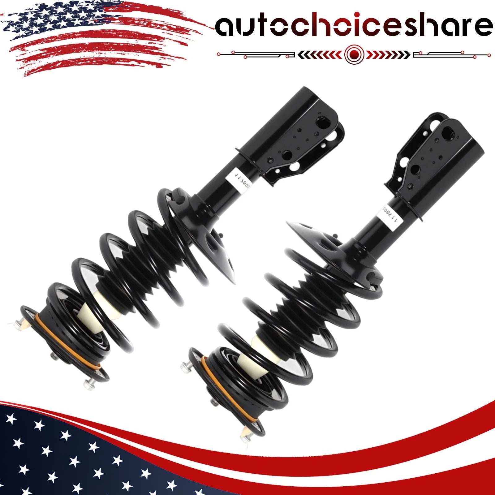 Set of 2 Front Complete Struts w/ Coil Spring for Cadillac Seville (1998–2004)